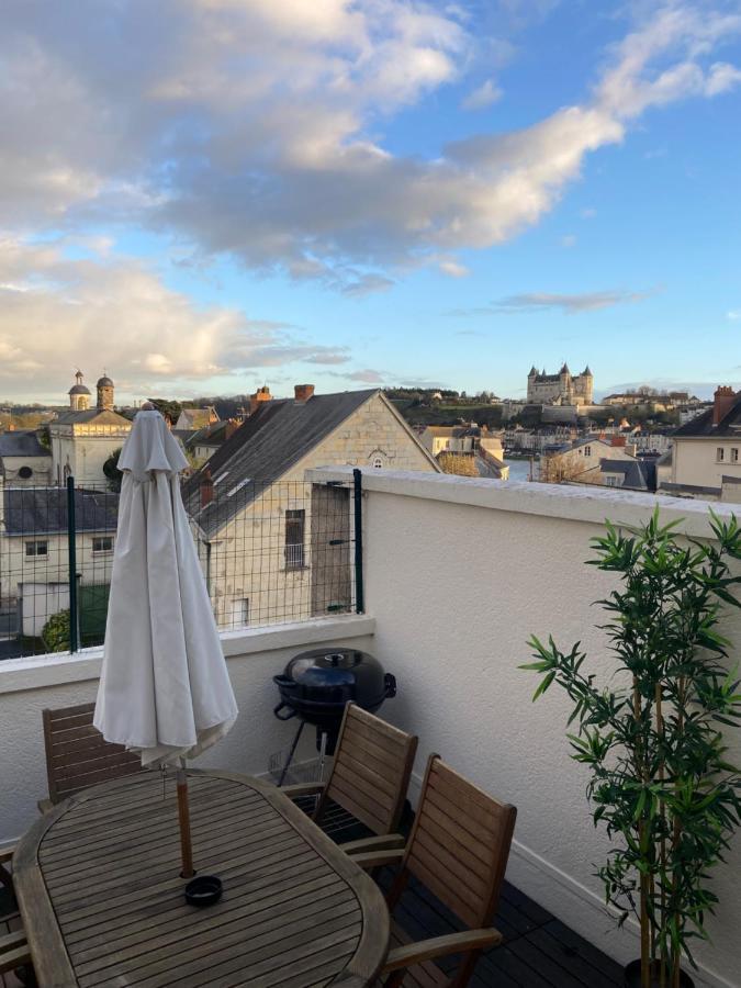 La Terrasse Saumuroise - Vue Chateau & Loire Luaran gambar